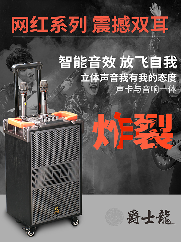 爵士龍F110音響，直播與聚會的首選！